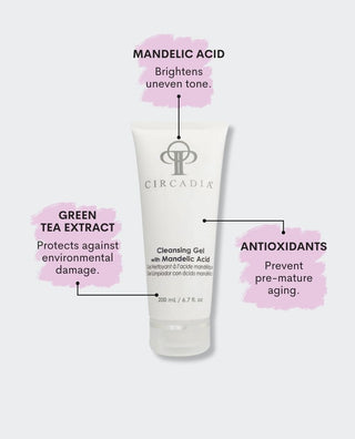 Benefits of Circadia Mandelic Acid Cleansing Gel 6.7 Fl oz available at Skin Devotee Facial Studio
