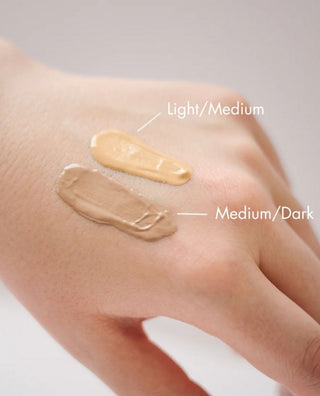 KrX Skin Filter Tinted Sunscreen SPF 50 Textures and Colors on skin