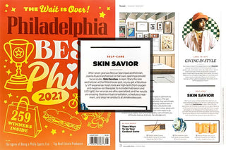 Philly Mag 2021 write up about Skin Savior Joanna Kula founder of Skin Devotee Facial Studio