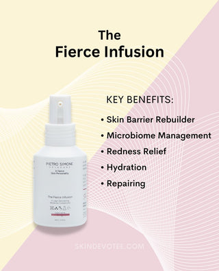 Pietro Simone Skincare The Fierce Collection The Fierce Infusion moisturizer benefits available at Skin Devotee Online Boutique