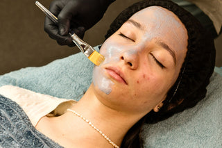 Acne-focused facial treatment by esthetician at Skin Devotee Facial Studio in Philadelphia
