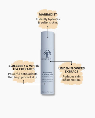 Blueberry & White Tea Hydrating Mist benefits available at Skin Devotee Facial Studio Philadelphia