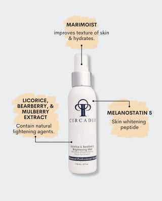 Shop Circadia Licorice & Bearberry Brightening Mist toner benefits at Skin Devotee Facial Studio