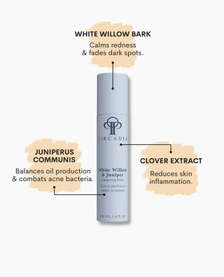 Shop Circadia White Willow & Juniper Clearing Mist toner benefits at Skin Devotee Facial Studio