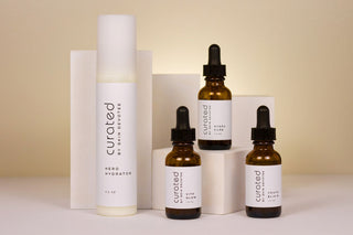 Curated by Skin Devotee products arranged in a group. Expert skincare that delivers results.