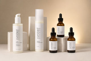 Curated by Skin Devotee products arranged in a group. Expert skincare that delivers results.