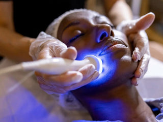 Blue LED light therapy facial will rescue sun-damaged skin