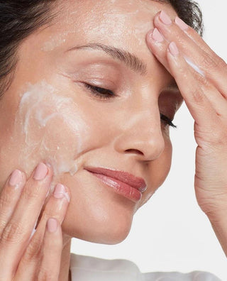 Hydropeptide Exfoliating Cleanser demo on woman for anti-aging benefits