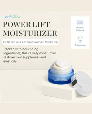 Hydropeptide Power Lift moisturizer infographic