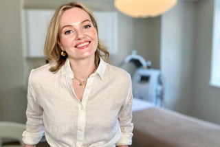 Joanna in the treatment room. Read all about Skincare thoughts, tips, choices and more on her substack.