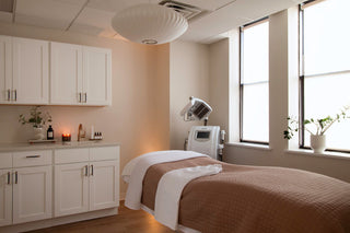 Skin Devotee Facial Studio treatment room. A self-care sanctuary in Philadelphia