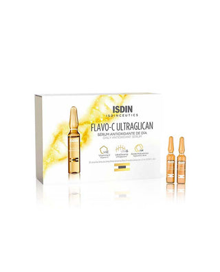 Isdinceutics Flavo-C Ultraglican 30 ampoules Available at Skin Devotee online skincare boutique